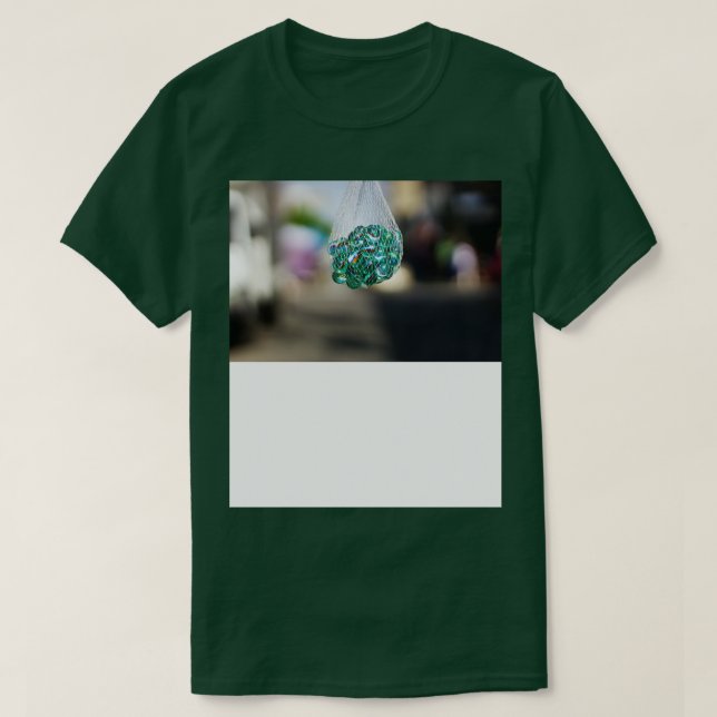 Camiseta la bolsa de canicas (Diseño del anverso)