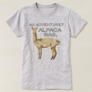 Camiseta La bolsa de la Alpaca es un animal gracioso que di