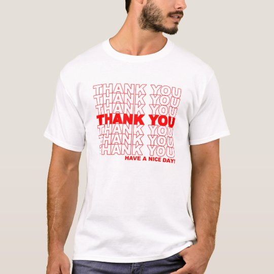 Camiseta La bolsa de plástico del vintage
