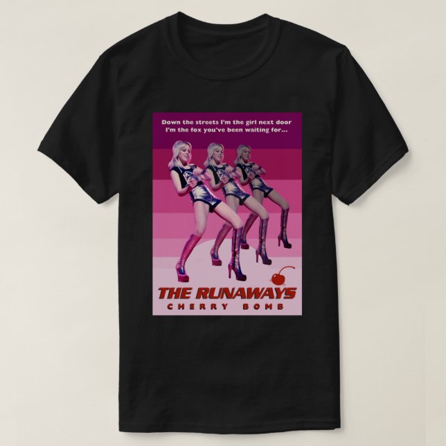 Camiseta La bomba de cerezos de RUNAWAYS (Diseño del anverso)