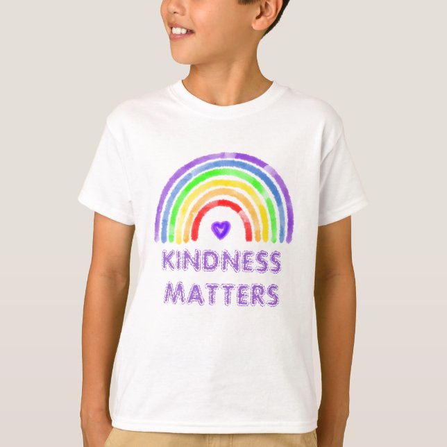 Camiseta La bondad importa | Arcoiris (Anverso)