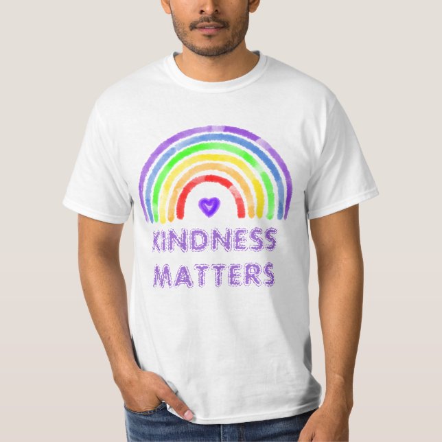 Camiseta La bondad importa | Arcoiris (Anverso)