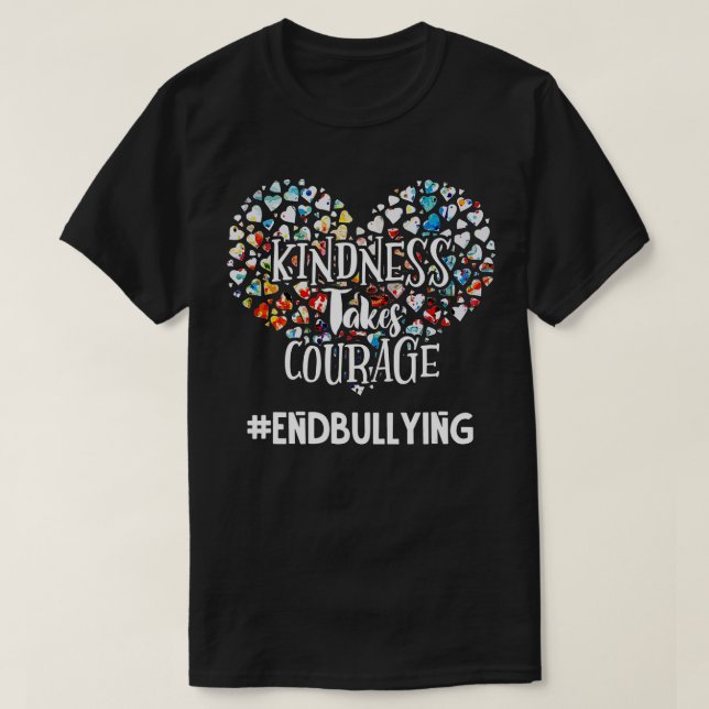 Camiseta La bondad toma valor - Conciencia anti-bullying - (Diseño del anverso)