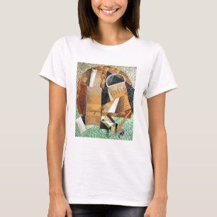 Camiseta La botella de Banyuls, 1914 (aguazo y collage)