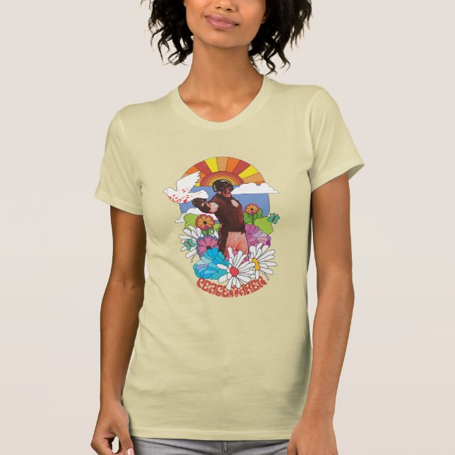 Camiseta La brigada suicida | Flores pacificadoras y sol (Anverso)