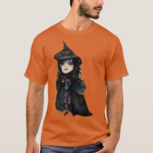 Camiseta La Bruja de Hansel y Gretel Acuarela Halloween STI