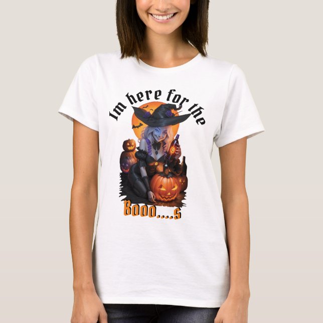 Camiseta La bruja de la cerveza Boo (Anverso)