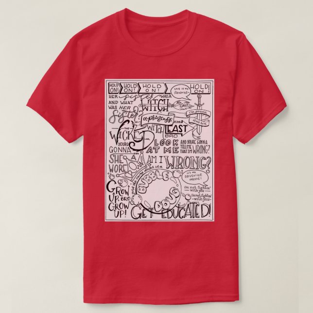 Camiseta La bruja malvada de la mano del hermano del este (Diseño del anverso)