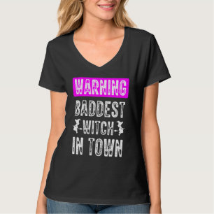 Camiseta La Bruja Más Mala De La Ciudad Vuela En Escoba Bru