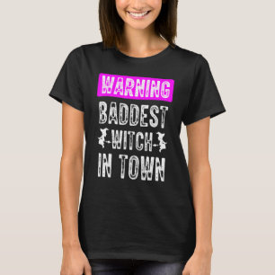 Camiseta La Bruja Más Mala De La Ciudad Vuela En Escoba Bru