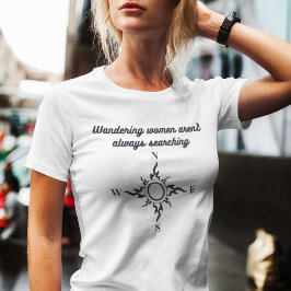 Camiseta La brújula de las mujeres que buscan trabajo motiv