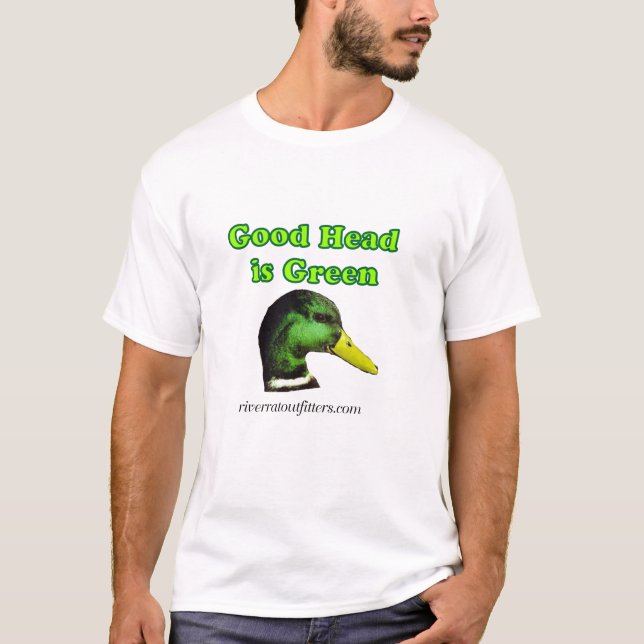 Camiseta la buena cabeza es verde (Anverso)