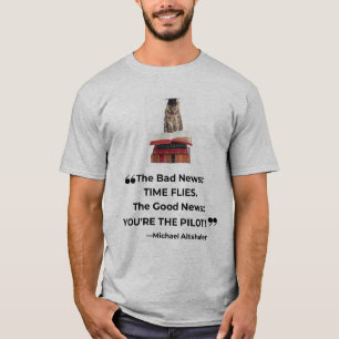 Camiseta "La buena noticia: ¡eres el piloto!" (Búho sabio)