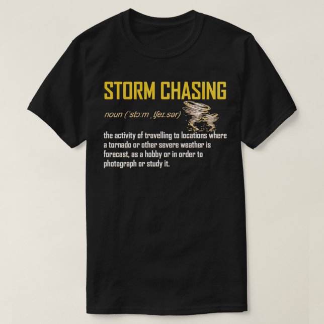 Camiseta La búsqueda de la definición de tormenta para los  (Diseño del anverso)