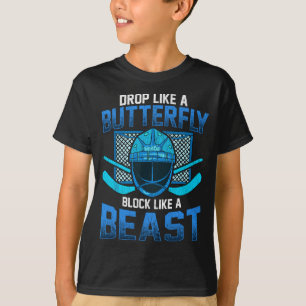 Camiseta La Cabeza De Hockey Sobre Hielo Se Gota Como Una B