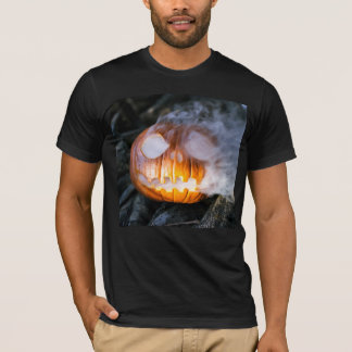 Camiseta La cabeza de la linterna de Jack-o-Lantern del jin