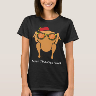 Camiseta La cabeza de Monica Turquía Feliz Acción de Grac