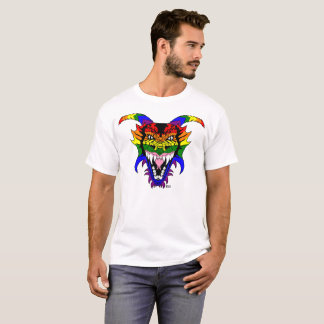 Camiseta La cabeza del dragón grande del orgullo