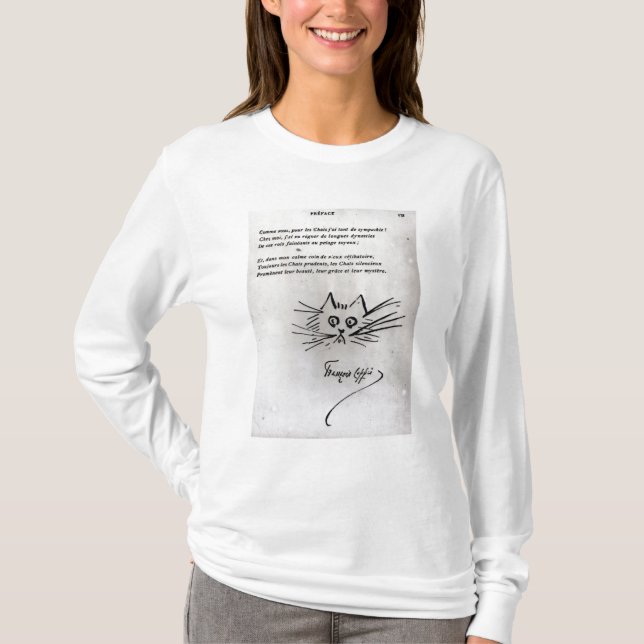 Camiseta La cabeza del gato (Anverso)