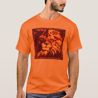 Camiseta La cabeza del león - naranja