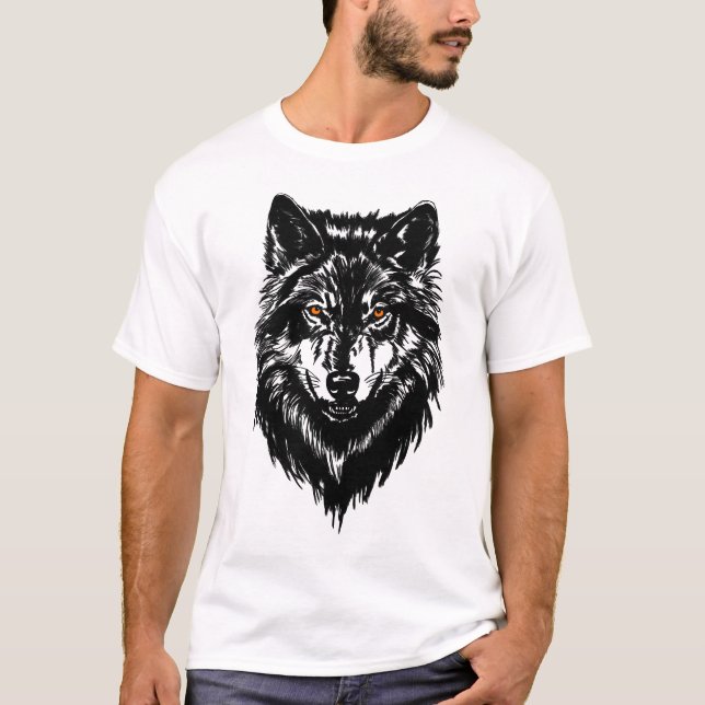 Camiseta La cabeza del lobo (Anverso)
