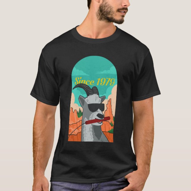Camiseta La Cabra Dinámica De La Montaña Desde 1979 (Anverso)