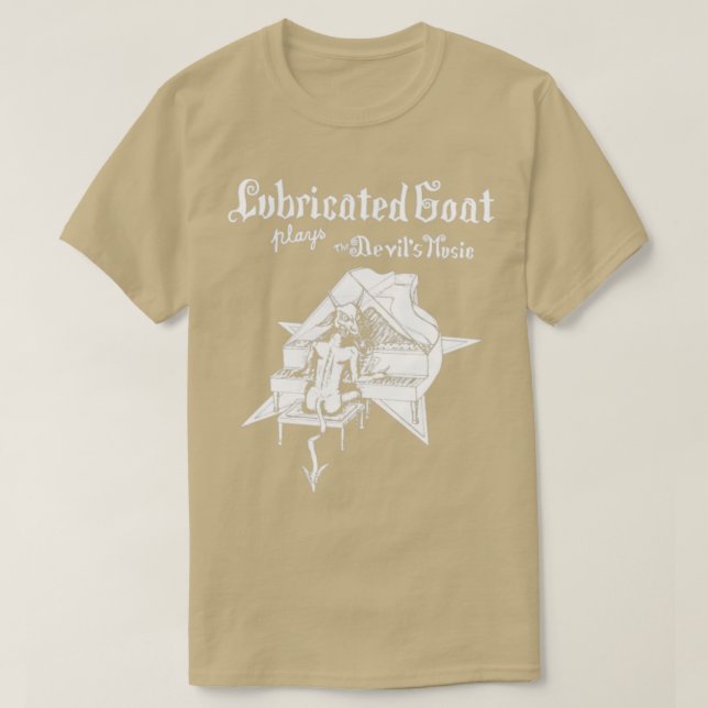 Camiseta La Cabra Lubricada ÚNICA Juega La Música De Los Di (Diseño del anverso)