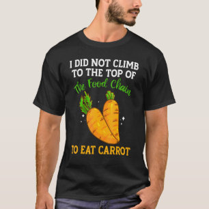 Camiseta La Cadena Alimentaria Tiene Zanahorias Vegetales