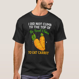 Camiseta La Cadena Alimentaria Tiene Zanahorias Vegetales
