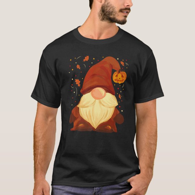 Camiseta La Caída de la Calabaza Gnome Sale del Salón de Ac (Anverso)