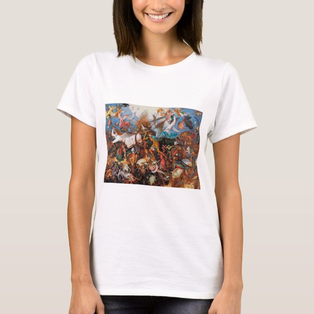 Camiseta La caída de los ángeles rebeldes, Pieter Bruegel (Anverso)