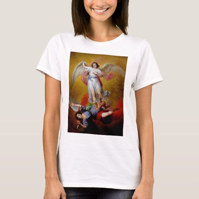 Camiseta La caída de Lucifer por Antonio Maria Esquivel (Anverso)