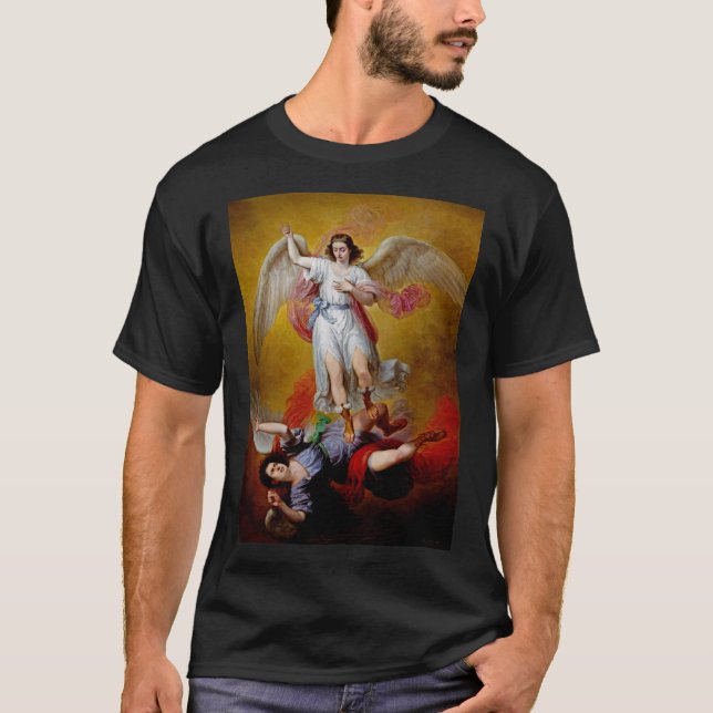 Camiseta La caída de Lucifer por Antonio Maria Esquivel (Anverso)