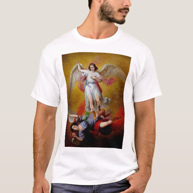 Camiseta La caída de Lucifer por Antonio Maria Esquivel (Anverso)