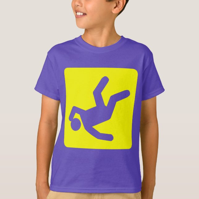 Camiseta La caída del hombre - amarillo (Anverso)