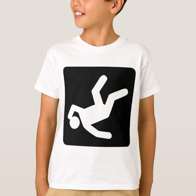 Camiseta La caída del hombre - negro (Anverso)