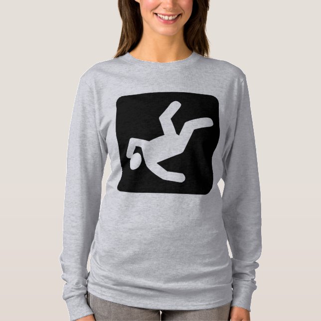 Camiseta La caída del hombre - negro (Anverso)