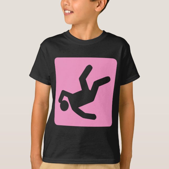 Camiseta La caída del hombre - rosa (Anverso)