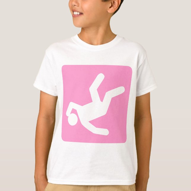 Camiseta La caída del hombre - rosa (Anverso)