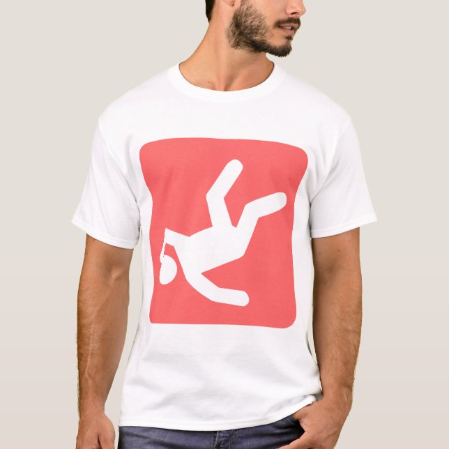 Camiseta La caída del hombre - rosa tropical (Anverso)
