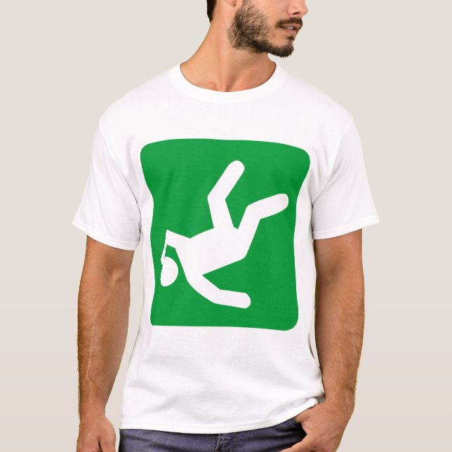 Camiseta La caída del hombre - verde de hierba (Anverso)