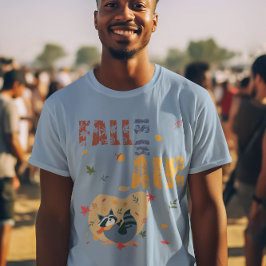 Camiseta La Caída Está En El Aire Con El Raccoon Del Giro