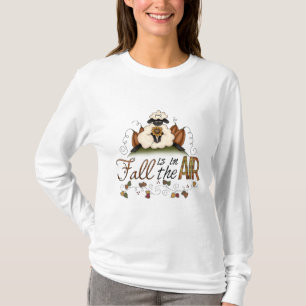 Camiseta "La caída está en el aire" Otoño Larga Manga de Ot