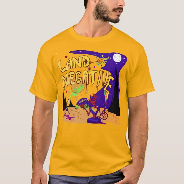 Camiseta La caída negativa de la tierra (Anverso)