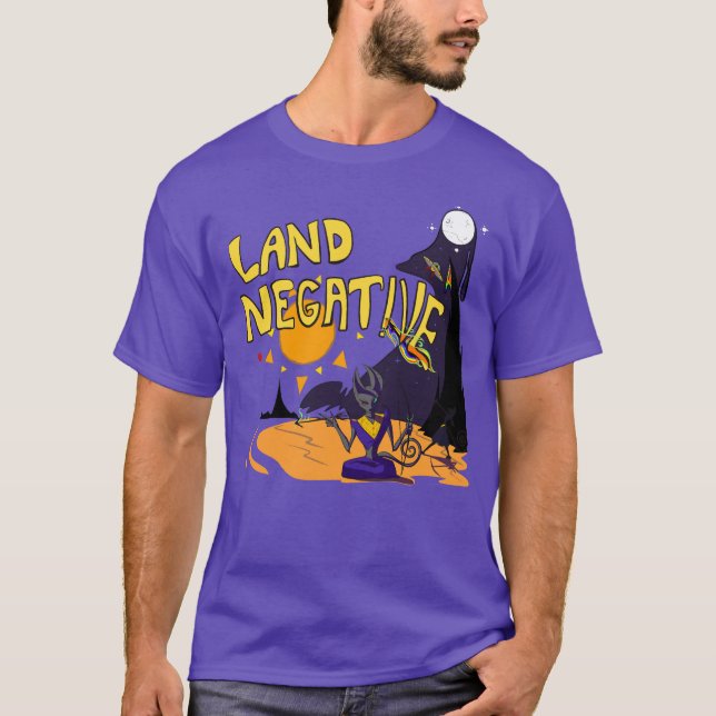 Camiseta La caída negativa de la tierra (Anverso)