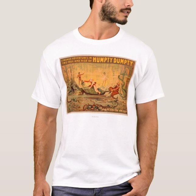 Camiseta La caída y la subida del teatro de Humpty Dumpty (Anverso)