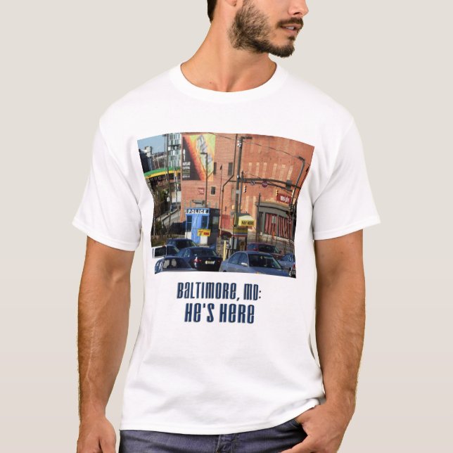 Camiseta La caja azul llega (Anverso)