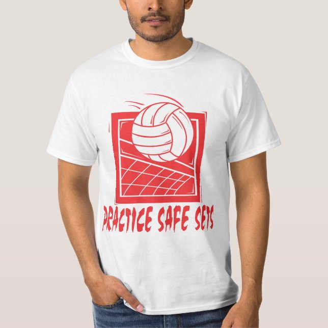 Camiseta La caja fuerte de la práctica fija voleibol (Anverso)