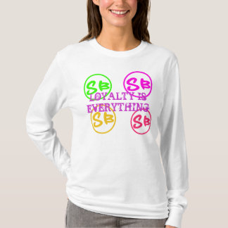 Camiseta La cal, púrpura, naranja, rosa, LEALTAD ES TODO