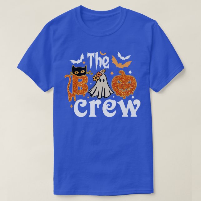 Camiseta La Calabaza De Boo Y Halloween De La Familia De Ga (Diseño del anverso)